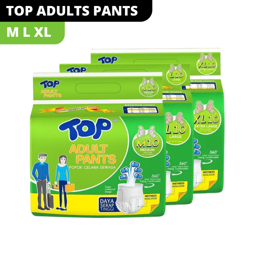 Top ADULT PANTS M10 L10 XL10 l ADULT DIAPER PANTS Shopee Malaysia