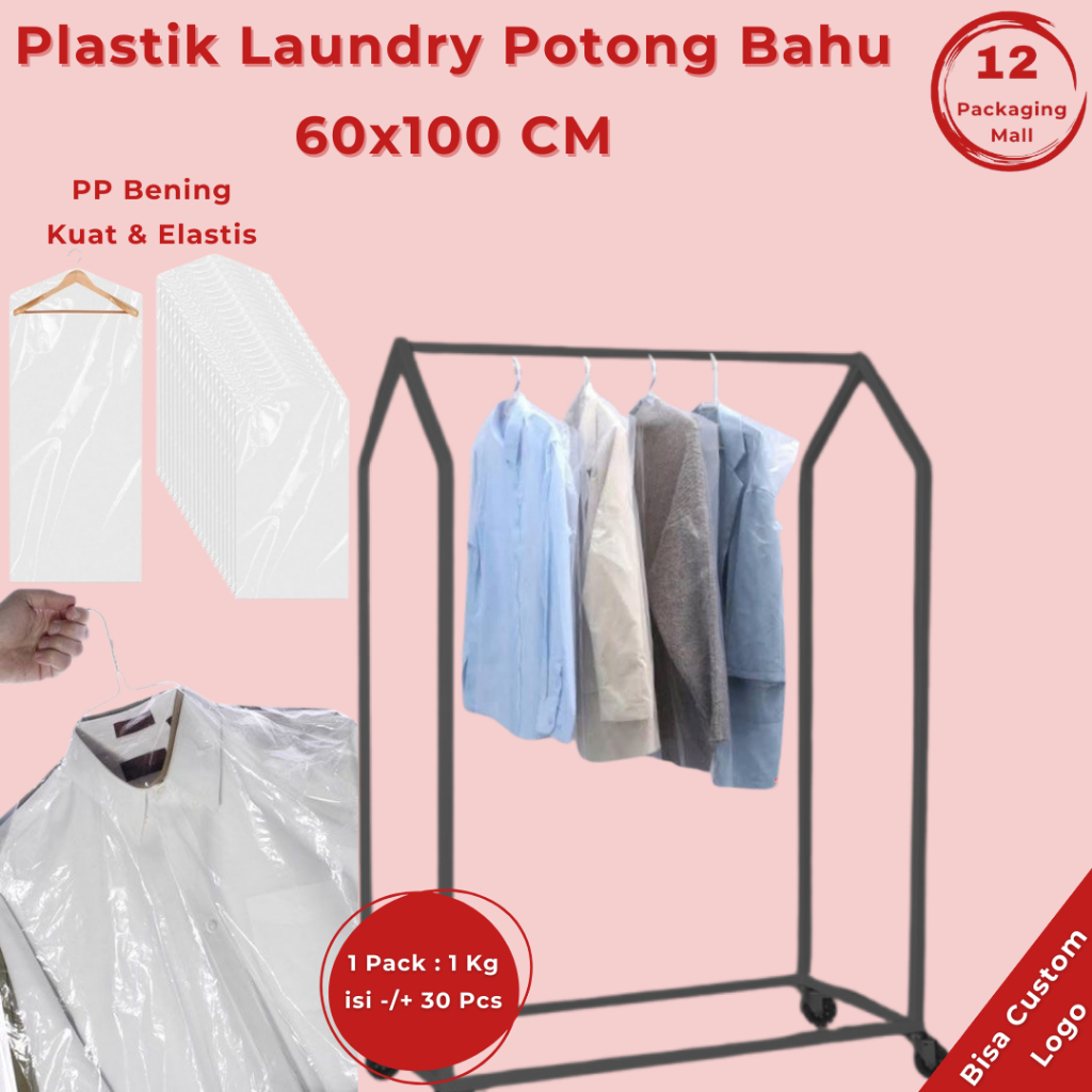 (1 Pack) - Hanging Laundry Plastic 60x100 PP Hanger Londry Clothes Unit ...