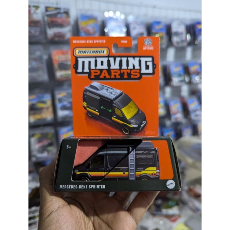 HITAM Matchbox Moving Parts Mercedes Benz Sprinter Black | Shopee Malaysia