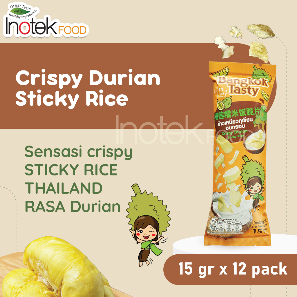 Crispy DURIAN STICKY RICE 15GR X 12PCS | Shopee Malaysia