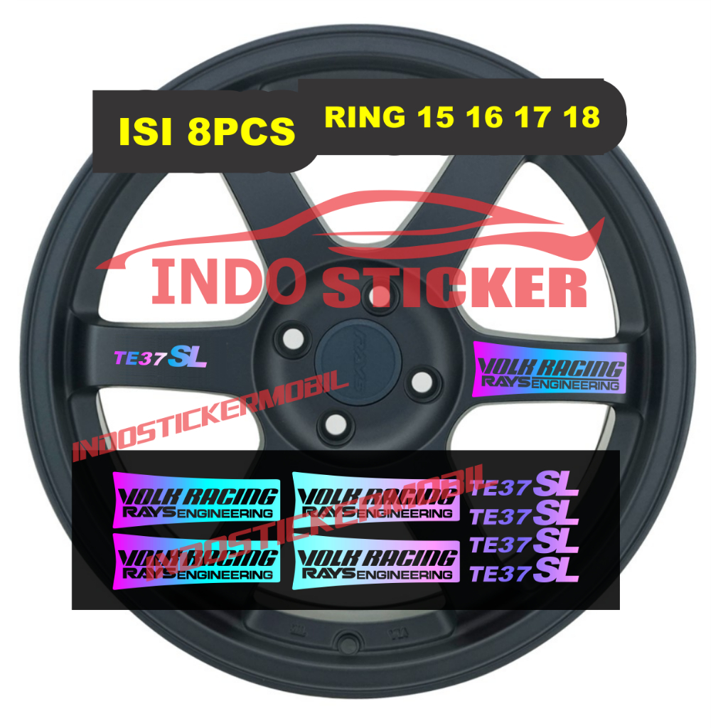 Rays VOLK RACING STICKER TE37 VELK RACING RAYS STICKERS FOR ALL CARS ...