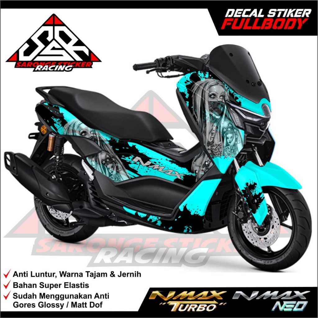 Nmax Turbo-Neo 2024 Fullbody Decal, Ful Block Variation Sticker ...