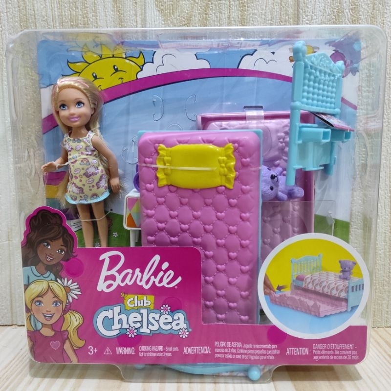 Barbie Club Chelsea Bedtime Doll And Bedroom Playset Shopee Malaysia
