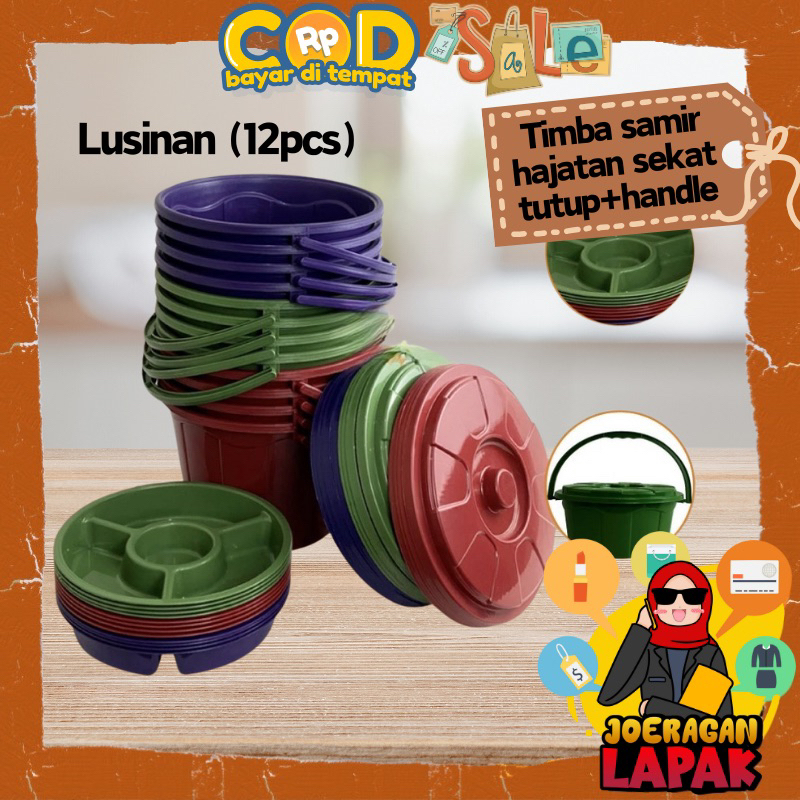 {JOERAGAN Lapak} (12 PCS) TIMBA SAMIR - HAJATAN SEASON BUCKET LID ...