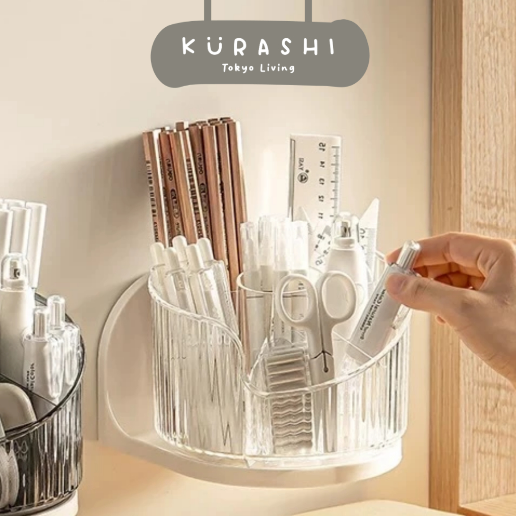 Kurashi - ATSUKO Easy Spice Rotating Organizer Aesthetic Refrigerator ...