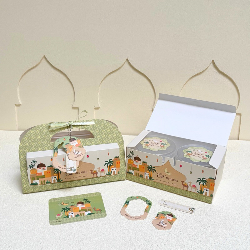 5 Sets of Misha Carrying Boxes 18.5x9.5x8 cm Eid al-Fitr Box | Shopee ...