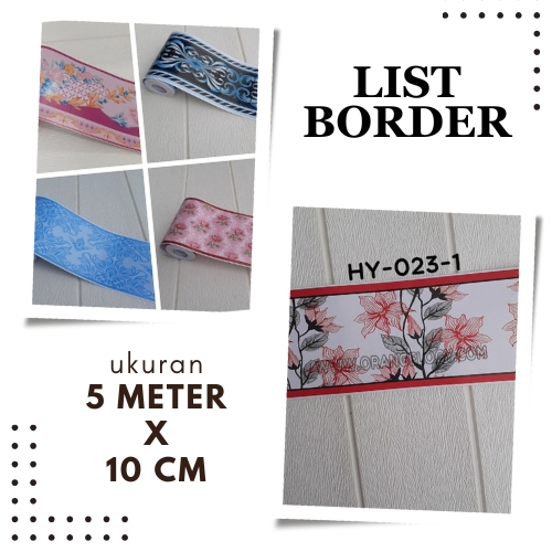 Sticker List Border Ceiling Wall Divider List of Waterproof Stickers ...