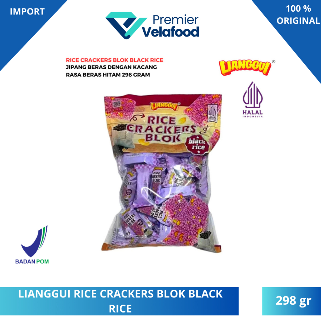 [ LIANGGUI ] RICE JIPANG I RICE CRACKERS BLOCK I BLACK RICE | VIRAL ...