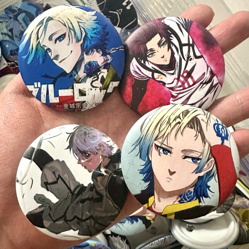 Blue Lock Button Pin Isagi Chigiri Sae Rin Kaiser Bakawears