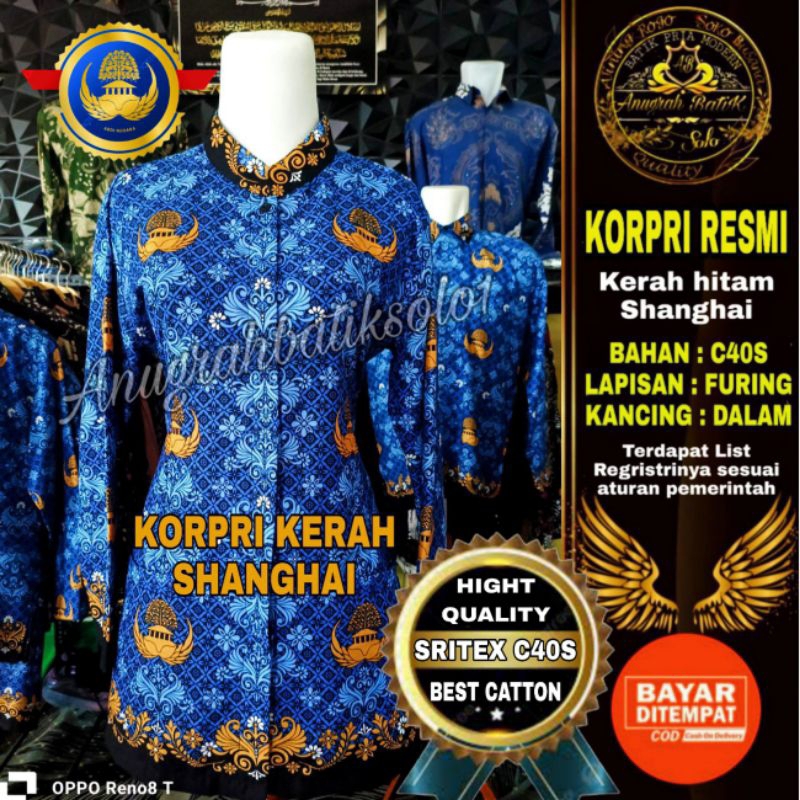 Official Korpri Shanghai 2023 Uniform with Latest Fur Lined Motif