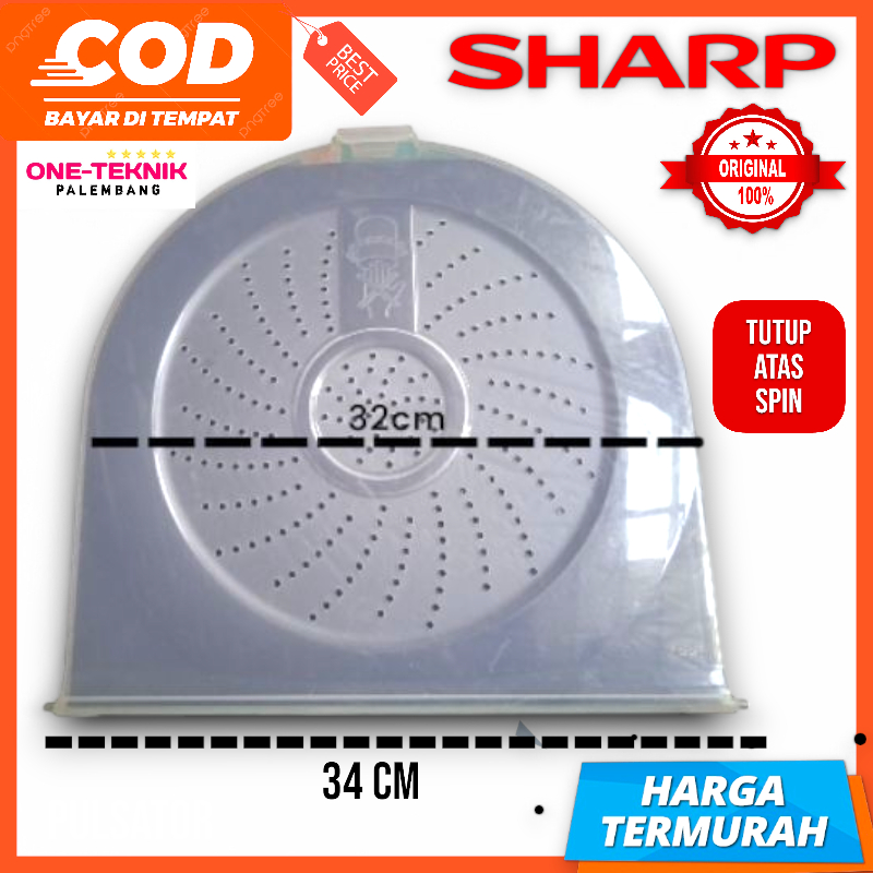 MESIN SHARP 2-TUBE WASHING MACHINE DRYER DOOR COVER TYPE ES-T1490 ...