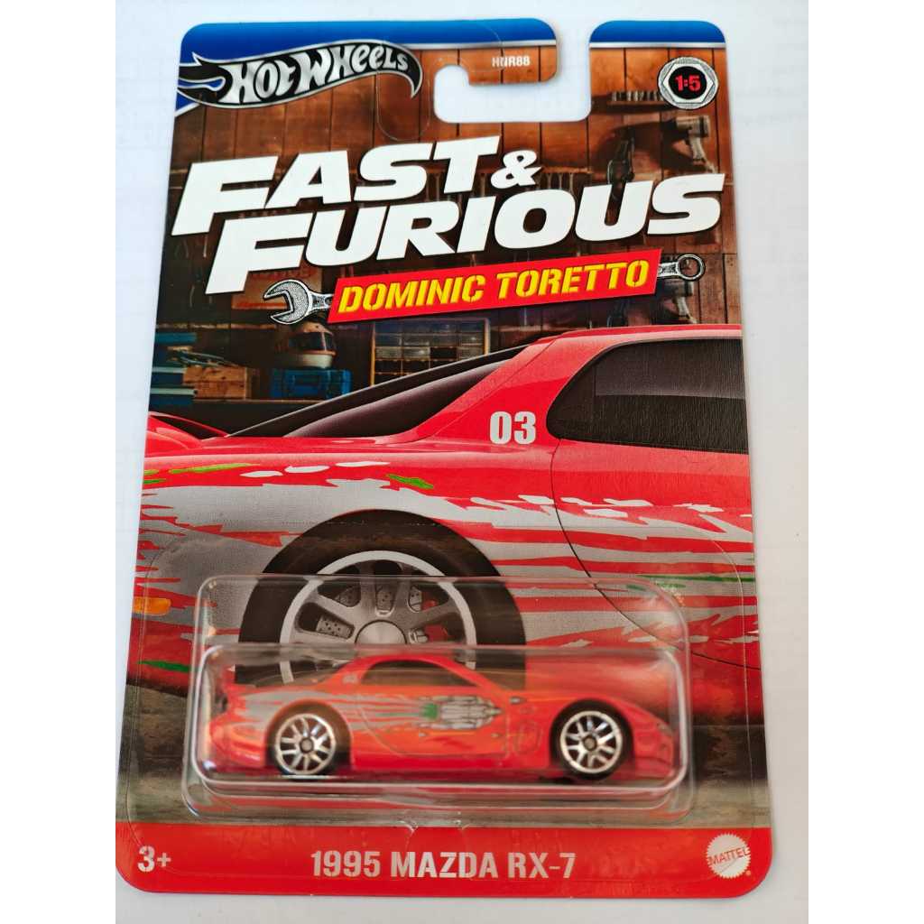 Hot Wheels - 1995 Mazda RX-7 Red Fast & Furious Dominic Toretto ...