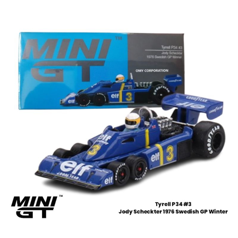 Mini GT Tyrell P34 3 Jody Schekter 1976 Swedish GP Winter | Shopee Malaysia