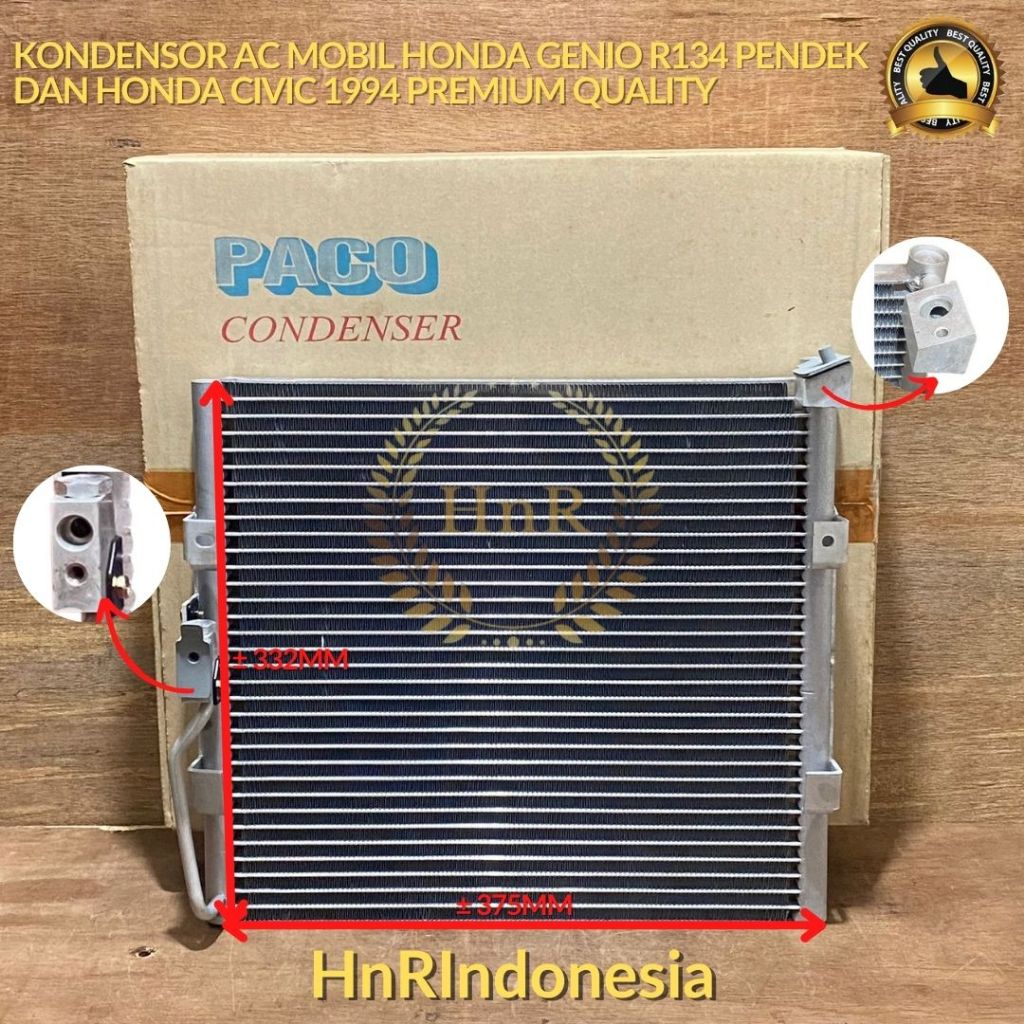 Honda Genio R134 Civic 1994 Short Car AC Condenser Condenser PREMIUM ...