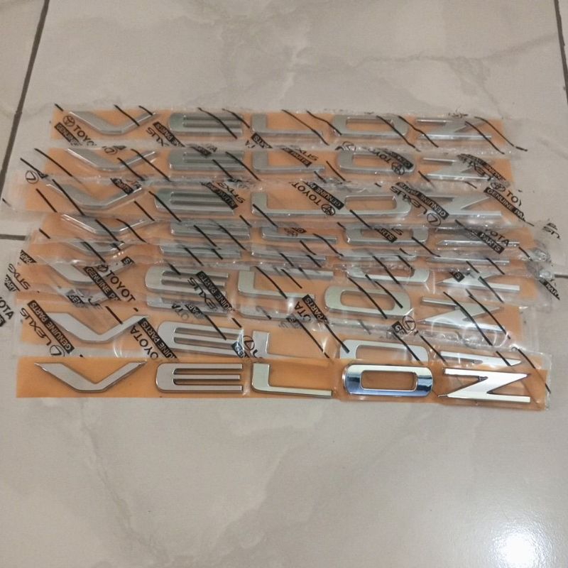 MESIN Original Veloz hood and rear trunk logo emblem | Shopee Malaysia