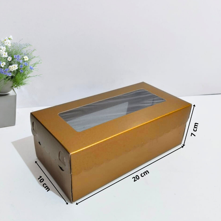 (10 Pcs) Fuji box Packaging Window Box Kotak kek Hampers Cake Kuih ...
