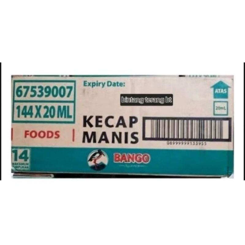 Bango Soy Sauce 1 box 20 ML x 144 sachets ketengan 1000 an 12 pcs x 12 ...