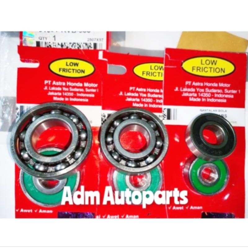 Bearing RATIO GEAR BOX AXLE SET 6PCH VARIO 150 LED OLD (20152017