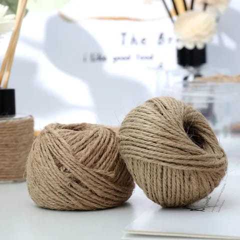 1roll Jute Rope Ribbon Fiber Rope 2 PLY - 3 PLY Jute Ribbon DIY (-/+ 30 ...