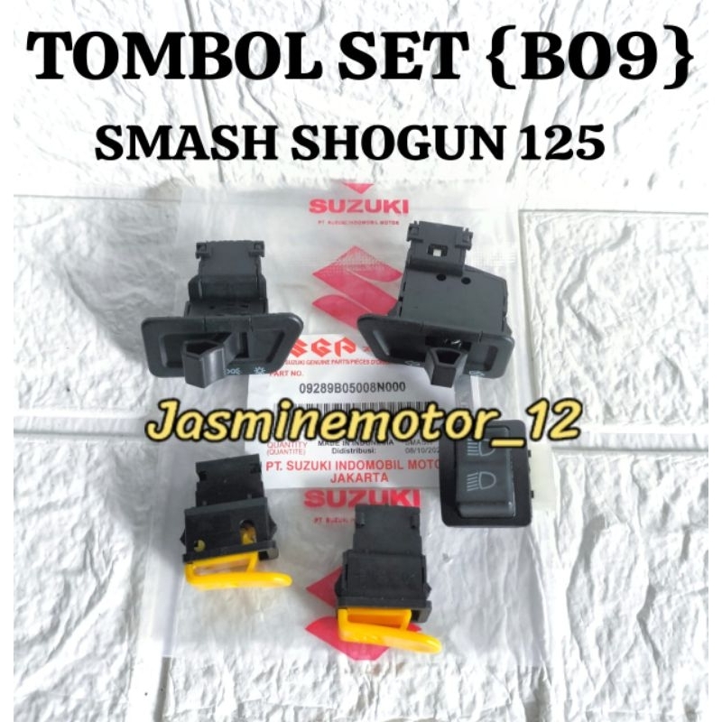TOMBOL Button SET { B09 } SMASH LAMA SMASH NEW SMASH TITAN SHOGUN 125 ...