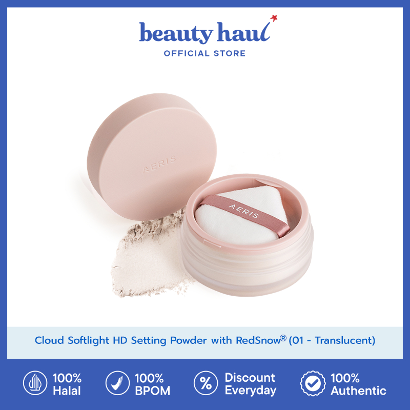 AERIS BEAUTE Cloud Softlight HD Setting Powder with RedSnow Flower ...