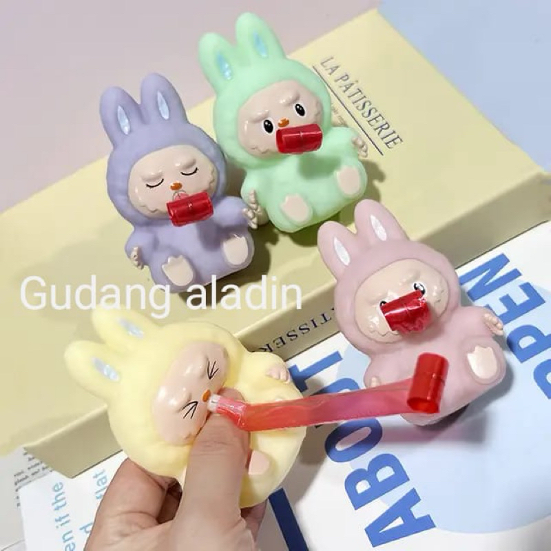 ( Kkm ) LABUBU Squeegee Roll/Rolled Up Tongue Children's Toy Soft Soft ...