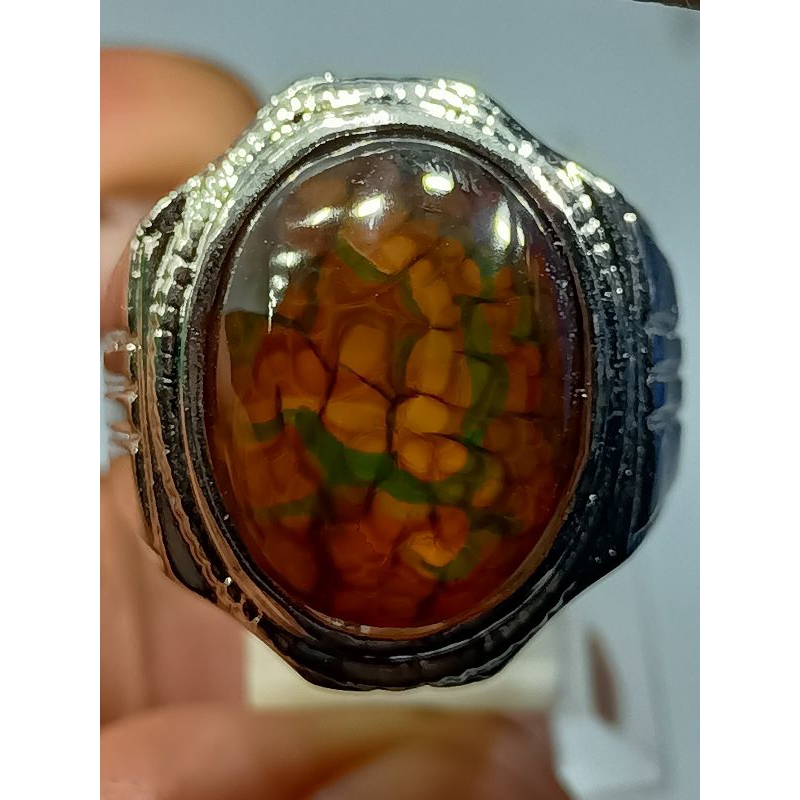 HITAM Black Dragon Scale Stone Ring, Youth Dimensions | Shopee Malaysia