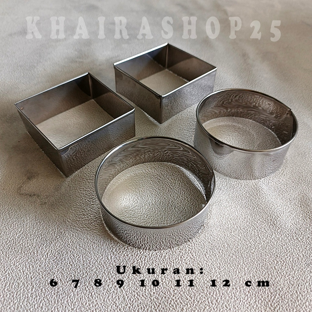 Ring cutter round bread dough cutter stainless box diameter 6 7 8 9 10 ...