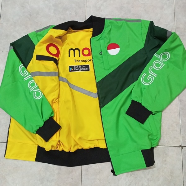 Grab maxm bomber jacket for men and women, real pic | Shopee Malaysia