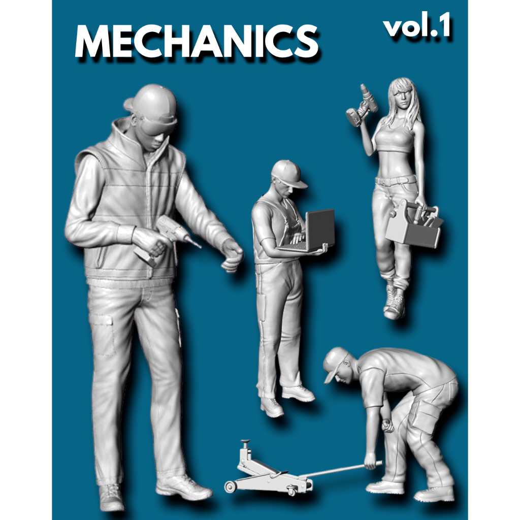 Raw Figure Mechanical Scale 1:64 vol.1 Miniature Action Figure for ...
