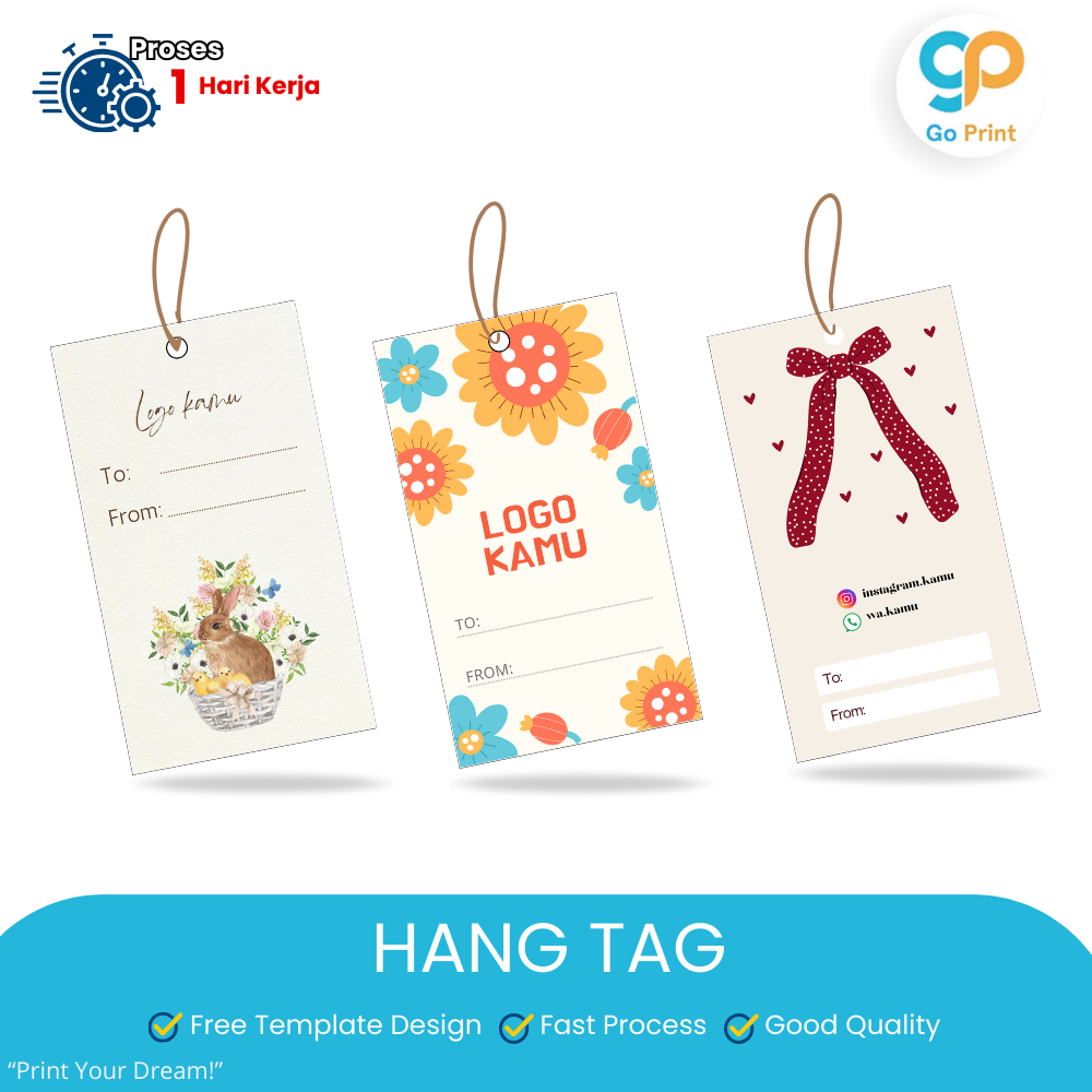 Clothes Hang Tag (Free Design Template) - Clothes Labels - Print ...