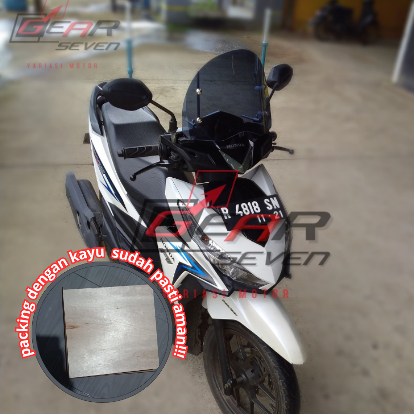 Rayben Universal Motorcycle Windshield 30cm x 40cm Visor Wind Shield ...