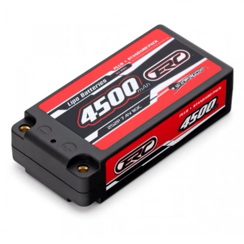 256407 SUNPADOW ERC PLUS 7.4V / 4500mAh / 110C / 2S2P (4MM PLUG ...