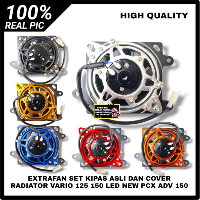 EXTRAFAN MODEL NEW SET ORIGINAL FAN AND RADIATOR COVER VARIO 125 150 ...