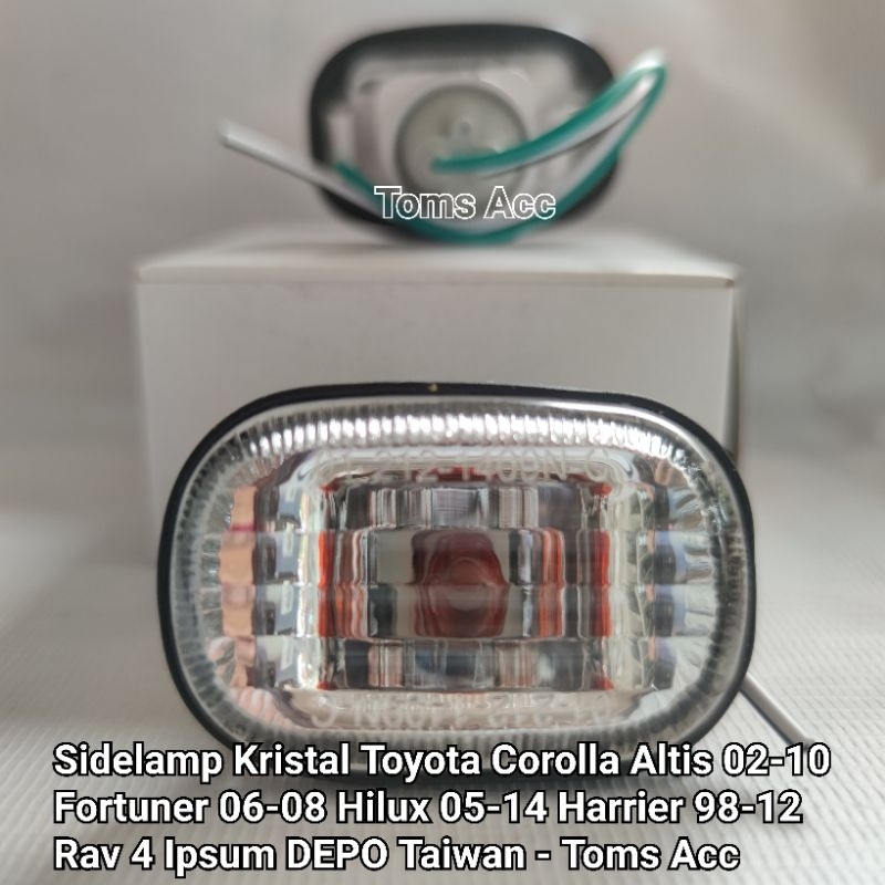 DEPO Right Passenger Side Front Turn Signal Light For 2010-2011 Toyota Prius – Clear Lens