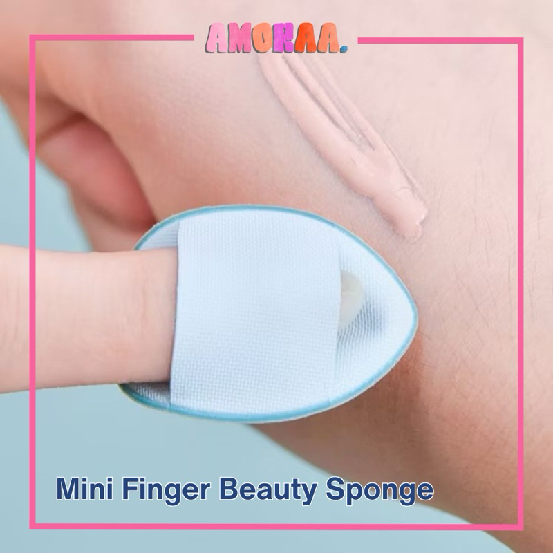 Mini Finger Beauty Make Up Tool Sponge Finger Sponge Face Tool Puff ...