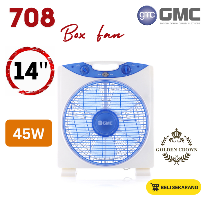Gmc Table Fan / Box Fan 14 Inch 708 (G) | Shopee Malaysia