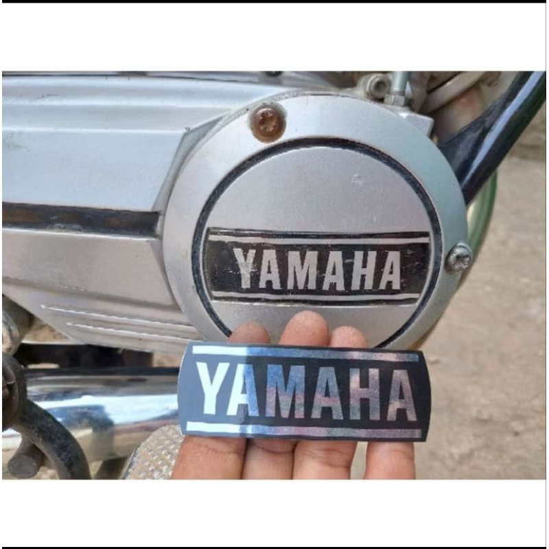MESIN Rxs ENGINE EMBLEM YT115 ENGINE EMBLEM STICKER YAMAHA EMBLEM ...