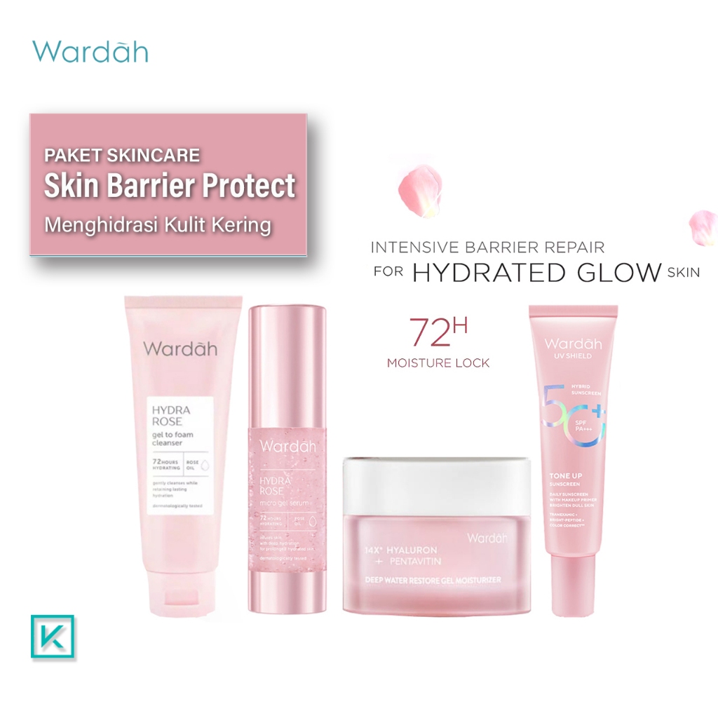 Wardah Skin Barrier Protect Series Skincare Wardah Complete Package for ...