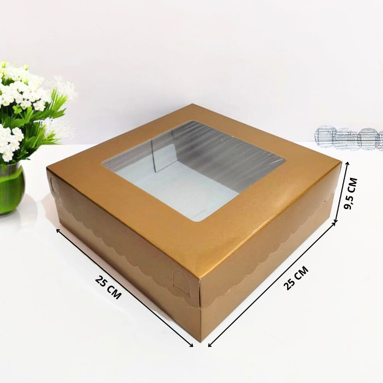 (10 Pcs) Fuji box Packaging Window Box Kotak kek Hampers Cake Kuih ...