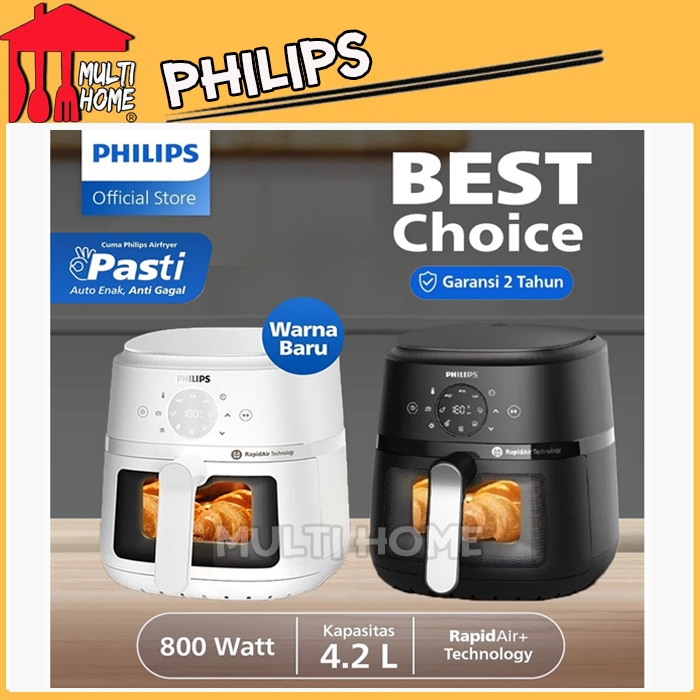 Philips Digital Air Fryer NA221 Low Watt 800 Watt Capacity 4.2L Rapid ...