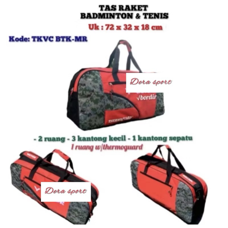 DRTKVCM new art thermo tennis badminton box bag | Shopee Malaysia
