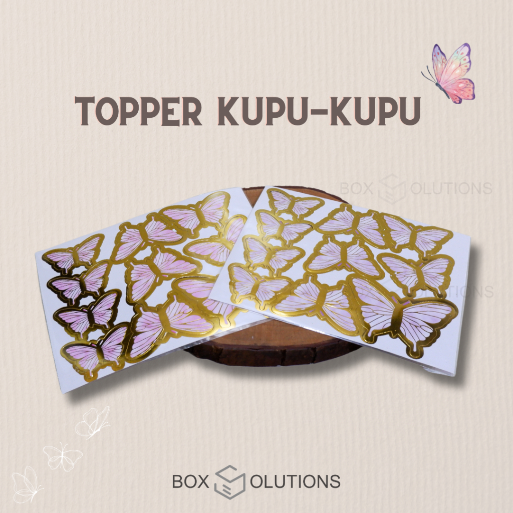 Butterfly topper set / butterfly cake topper cake decoration (inc glue ...