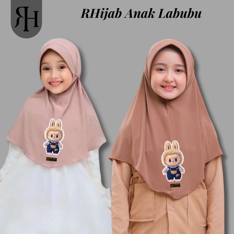Risani Hijab-Lawala Character Children's Hijab / Labubu Doll ...