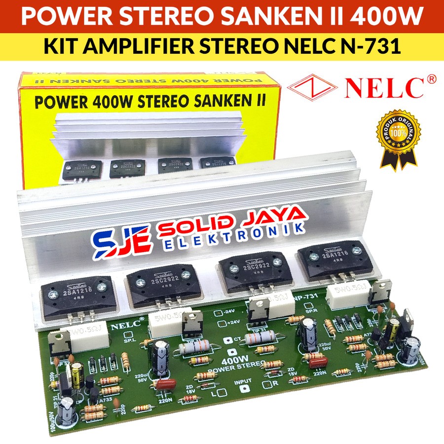 Sanken 2SA1216 STEREO 400W POWER AMPLIFIER KIT - 2SC2922 2 POWER