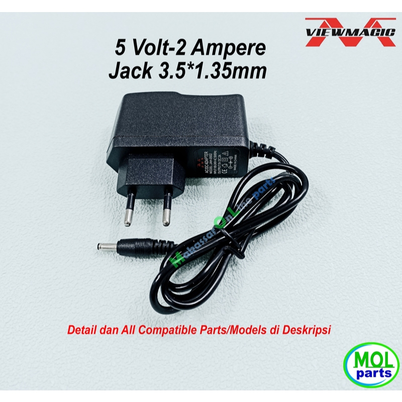 5V 2A Modem Router CCTV Adapter 5 2 AmpereVOLT small jack 3.5x1.35mm ...
