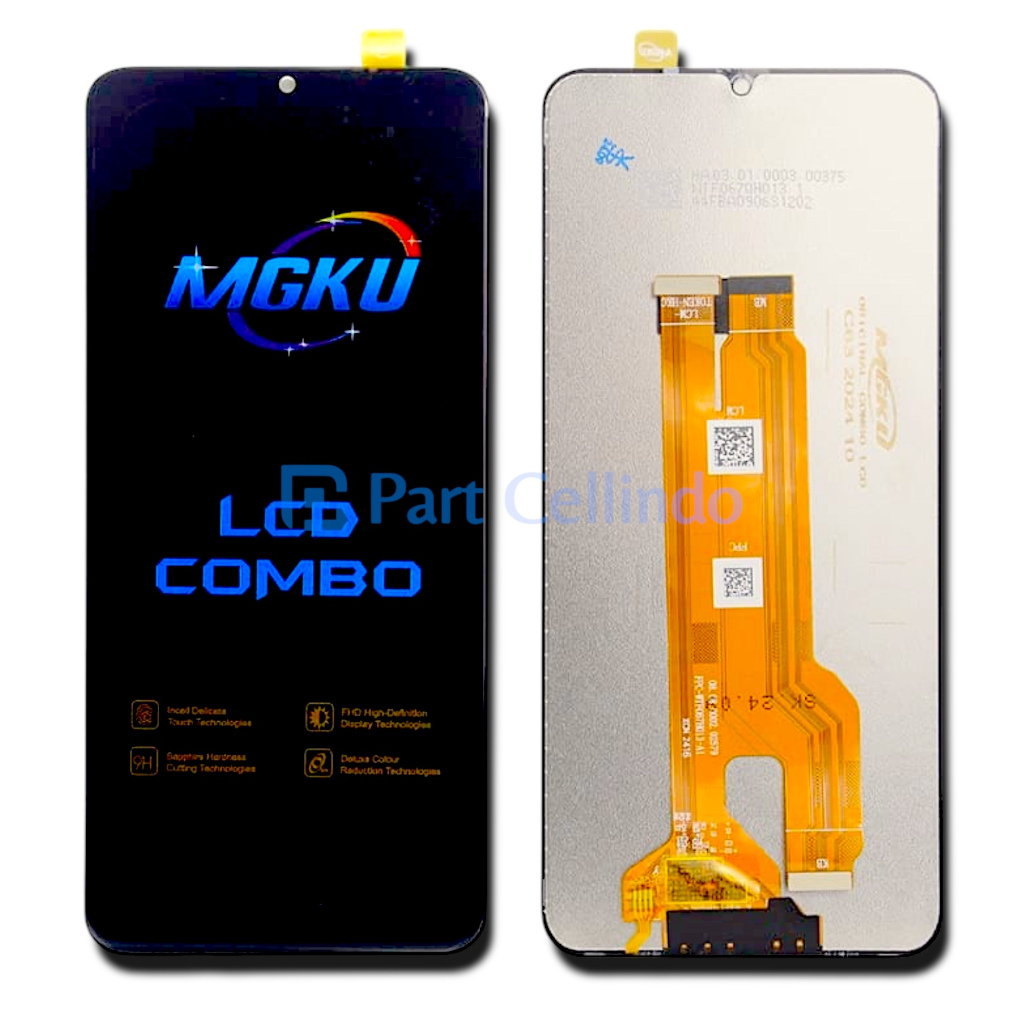 Display LCD Touch Completo Per OPPO Realme C61 (RMX3930), C63 4G (RMX3939), Narzo N63 – Nero Con Vetro
