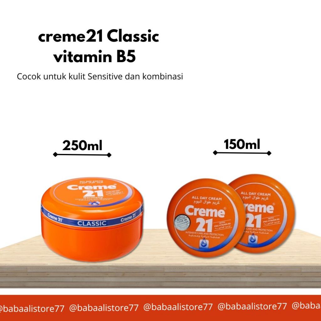 Babaali - Creme21 All Day Cream With Pro Vitamin B5 (Classic) | Shopee ...