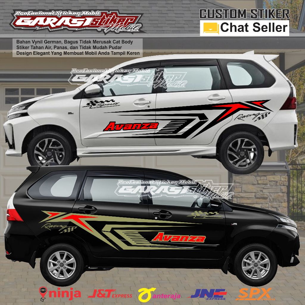 Toyota avanza car stickers, avanza car list stickers, latest avanza car ...