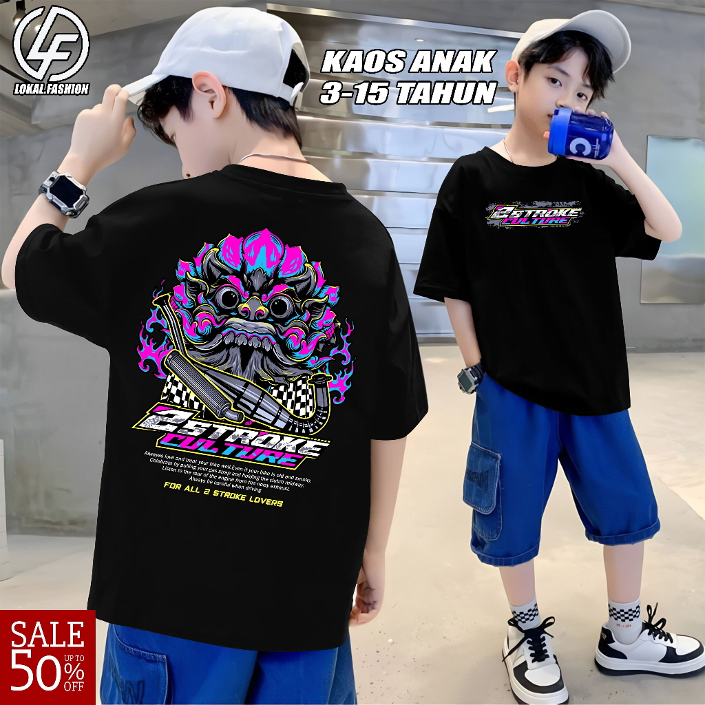Children's T-shirt Racing 2 Stroke Lover x Barong Culture Indonesia ...